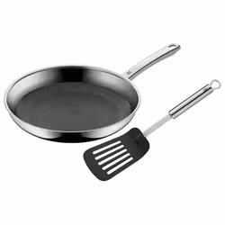 WMF Profi Resist 1756289990, Round, All-purpose pan, Black, Stainless steel, Stainless steel, Profi Resist, 260 °C