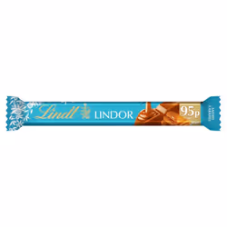 Lindt Lindor Salted Caramel Milk Chocolate Bar 38g  (Pack of 24)