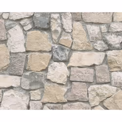 A.S. Creation Dekora Natur Patterned Wallpaper in Natural Stone Look 1, bunt, creme, grau, 10.05 x 0.53 m