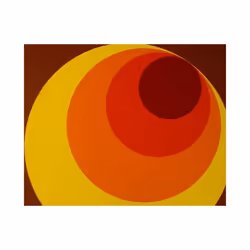 Retro 70s Big Circle Wallpaper Brown Orange Yellow Paste The Wall AS Creation