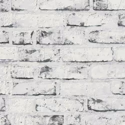 New England Rustic Brick Wallpaper White AS Creation 9078-37