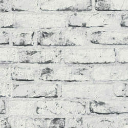 New England Rustic Brick Wallpaper White AS Creation 9078-37