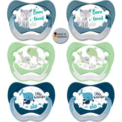Multi Pack Natural Latex Dummy Size 3 (16 Mo +) 16 Months Plus, Pack of 6, BPA Free