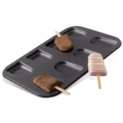 Zenker Ice Lolly Tray ""Special Creative"" for 8 Black 15.16 x 10.43 x 0.59""