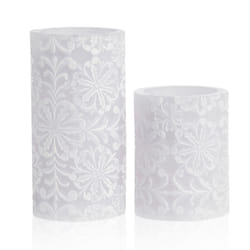 Pauleen Wax candle Little Lilac Candle 2-piece set battery purple ornament wax