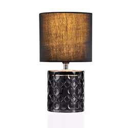 Pauleen Table luminaire Crystal Glow max. 20W E14 black/grey 230V fabric/glass