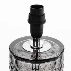 Pauleen Table luminaire Crystal Glow max. 20W E14 black/grey 230V fabric/glass