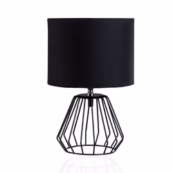 Pauleen Table luminaire Shiny Diamond max. 20W E27 black/black 230V fabric/aluminium, Black, Aluminium, Cotton, Polyester, IP ...