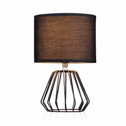 Pauleen Table luminaire Shiny Diamond max. 20W E27 black/black 230V fabric/aluminium