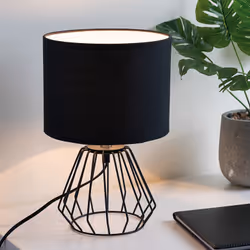 Pauleen Table luminaire Shiny Diamond max. 20W E27 black/black 230V fabric/aluminium - Additional view 5