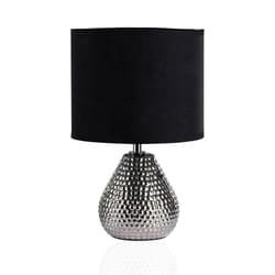 Pauleen Table luminaire Sip of Silver max. 20W E14 black/silver 230V fabric/ceramic