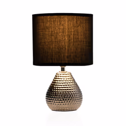 Pauleen Table luminaire Sip of Silver max. 20W E14 black/silver 230V fabric/ceramic