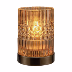 Pauleen Crystal Elegance table lamp E27 Amber, Brass