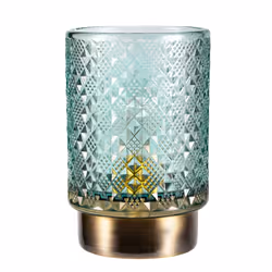 Pauleen Modern Glamour, Turquoise, Glass, Metal, Bedroom, Living room, IP20, II, E14