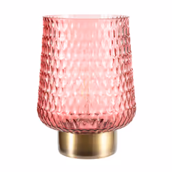 Pauleen Rose Glamour, Brass, Pink, Glass, Metal, Bedroom, Living room, IP20, III, E27