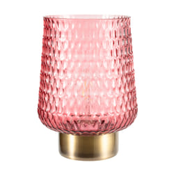 Pauleen Rose Glamour table lamp E27 LED Brass, Pink