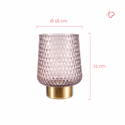 Pauleen Sparkling Glamour table lamp E27 LED Brass, Brown