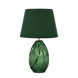 Pauleen Crystal Velvet, Green, Fabric, Glass, Bedroom, Living room, IP20, II, E14