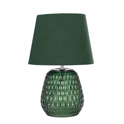 Pauleen Crystal Velours, Green, Fabric, Glass, Bedroom, Living room, IP20, II, E14