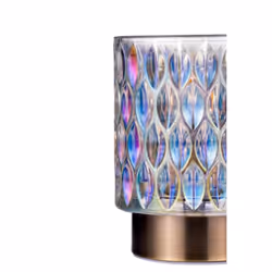 Pauleen Clear Glamour mobile table lamp Blue