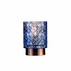 Pauleen Chic Glamour mobile table lamp Blue