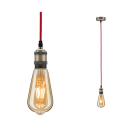 Paulmann Pendant suspension lighting Flexible mount E27 20 W