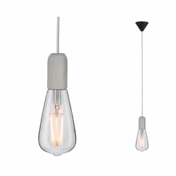 Paulmann Neordic Jano, 1 bulb(s), E27, IP20, Black, Grey