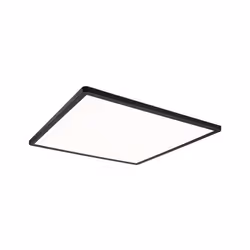 Paulmann Atria Shine, Square, Ceiling, Surface mounted, Black, Plastic, IP20