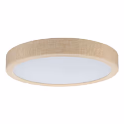 Paulmann Cosara, Round, Ceiling, Surfaced, Beige, White, Plastic, Fabric, IP44