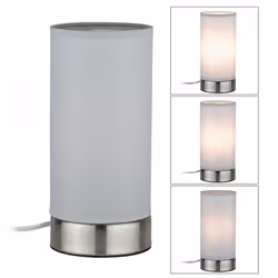 Paulmann Pia, Stainless steel, White, Fabric, Metal, II, E14, 1 bulb(s), 25 W