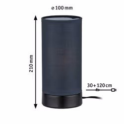 Paulmann Pia table lamp E14 Black