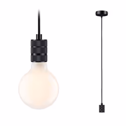 Paulmann Tilla, 1 bulb(s), E27, IP20, Black