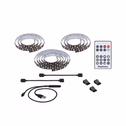 Paulmann TV lighting 75 inch, TV strip light, Ambience, Indoor, Black, Plastic, IP20