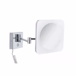 Paulmann Jora, Square, Chrome, Mirror, White, Acrylic, Metal, IP44, II, 30000 h