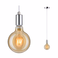 Paulmann Pendant, Flexible mount, Chrome, Chrome, Metal, IP44, II