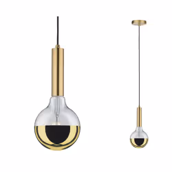 Paulmann Pendant, Flexible mount, Brass, Metal, IP20, II, E27