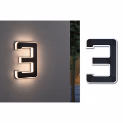 Paulmann Solar LED House number lamp luminaire Number 3