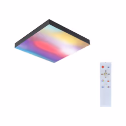 Paulmann Velora, Square, Ceiling, Black, Metal, Home, Office, IP20