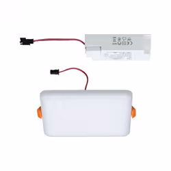 Paulmann Veluna VariFit, Square, Ceiling/wall, Embedded, White, Plastic, IP44