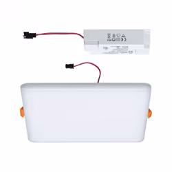 Paulmann Veluna VariFit, Square, Ceiling/wall, Embedded, White, Plastic, IP44