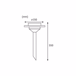Paulmann Special Line outdoor solar spike, Ufo, LED, Stainless steel, Clear, 1 pc. set - Additional view 4