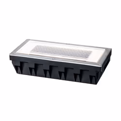 Paulmann Floor recessed light set Solar Box LED Stainless steel, 1 pc. set, Stainless steel, Transparent, Garden, Stainless s ...