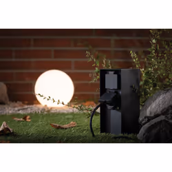 Paulmann 94657 power extension 2 AC outlet(s) Outdoor Anthracite