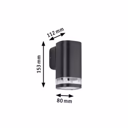 Paulmann Colum Outdoor wall lighting GU10 LED 20 W - Additional view 4