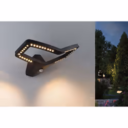 Paulmann LED Exterior wall lamp luminaire Alara Twilight-controlled motion detector (IR)