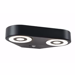 Paulmann 94866, Outdoor wall lighting, Black, Aluminium, IP44, Facade, I