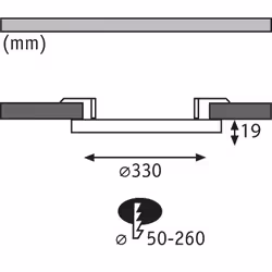 Paulmann 2in1 Cover-it Round 24 W