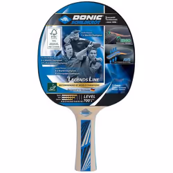 Donic Schildkröt Legends 700, Table tennis racket, Blue, Wood, Wood, Wood, 1 pc(s)