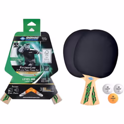 Donic-Schildkrot Multicolour Fetzner 400 FSC Table Tennis Paddle And Balls Set