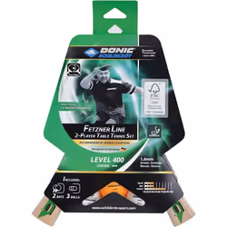 Donic-Schildkrot Multicolour Fetzner 400 FSC Table Tennis Paddle And Balls Set